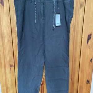 Straight Leg Women’s Pants in Slate Gray 💯 pure Linen